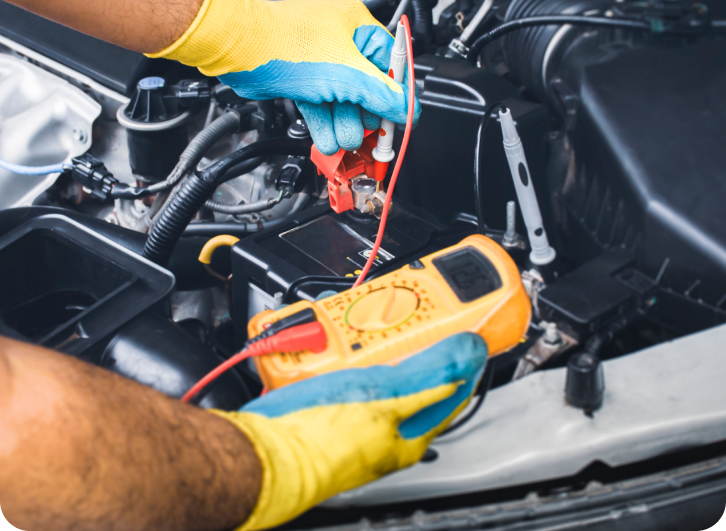 Battery voltage testing
