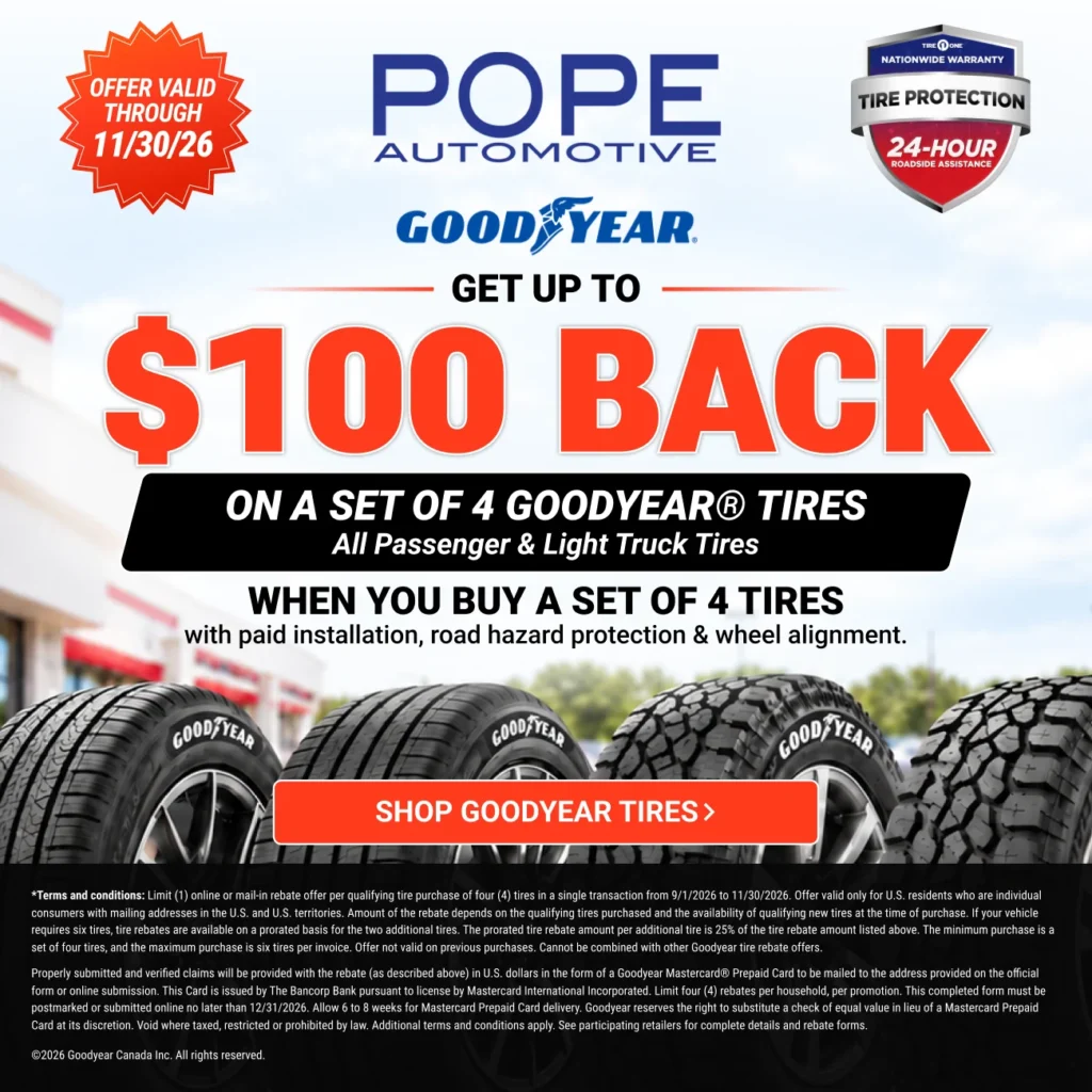 Goodyear Tire Savings – Up to $100 Back